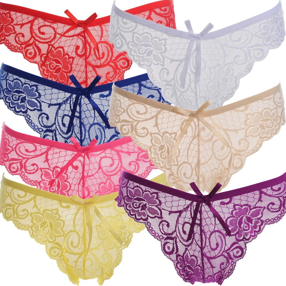 Cute Sexy Women’s Lingerie Lace Thongs G-string Panties Underwear Briefs T-back