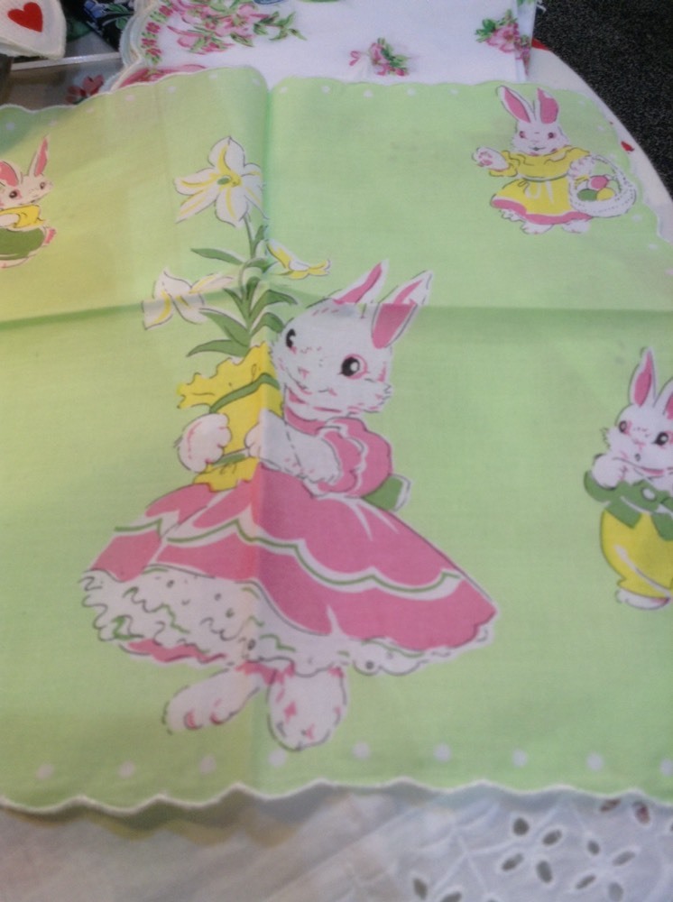Adorable Easter Bunny Handkerchief – Hankie