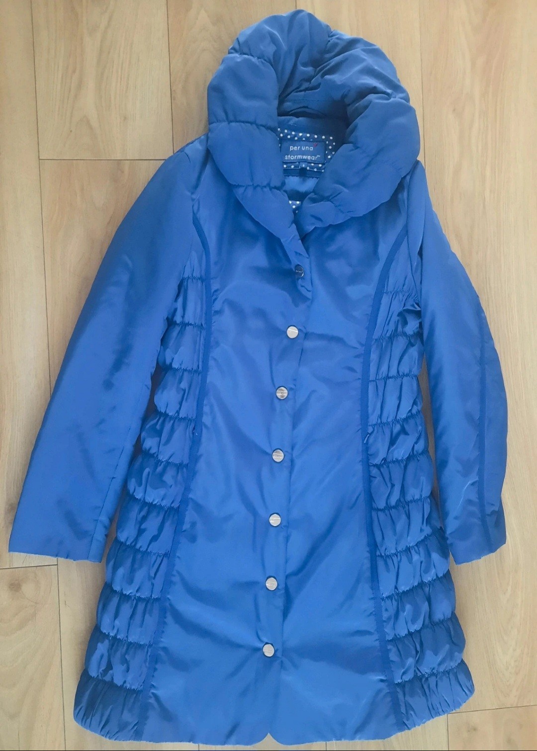 M & S STORMWEAR LADIES 3/4 LENGTH QUILTED COAT UK SIZE 8.