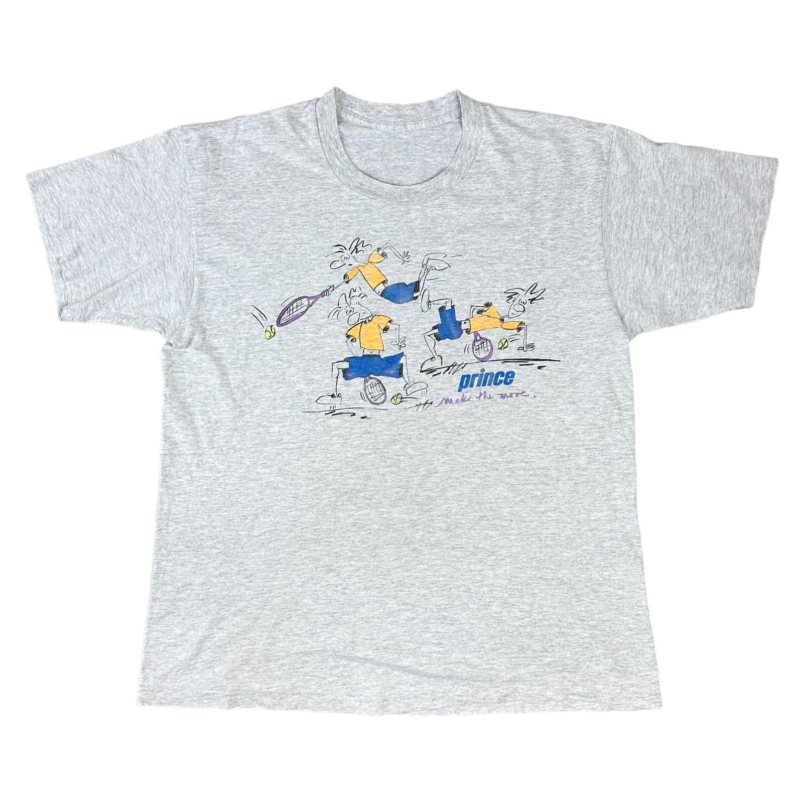 Prince Make The Most T-Shirt Single Stitch Graphic Print Grey Mens XL