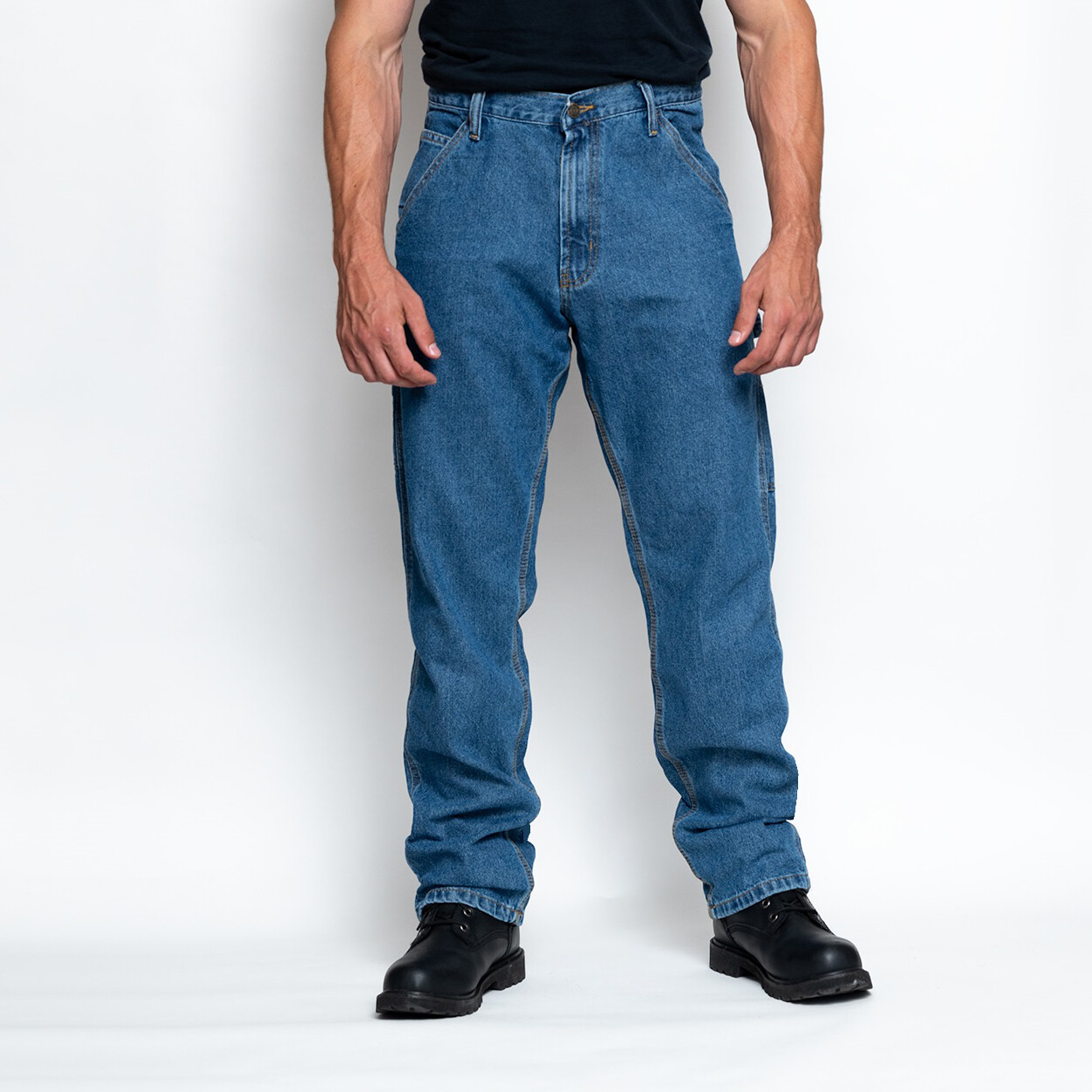 Full Blue Men’s Big & Tall Carpenter Jean | Light Stonewash