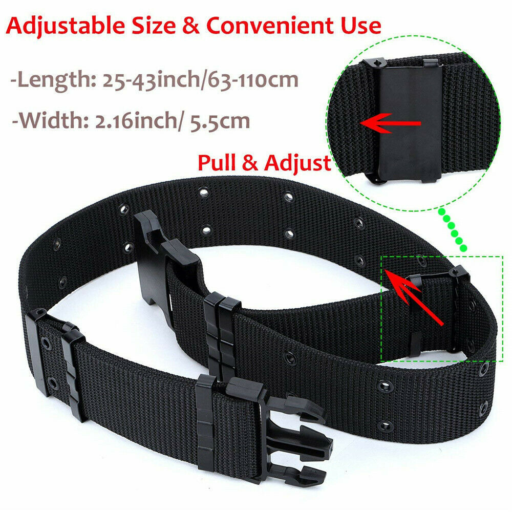 Tactical Belt Adjustable Military Grade Heavy Duty Work Belt for Outdoor Sports
