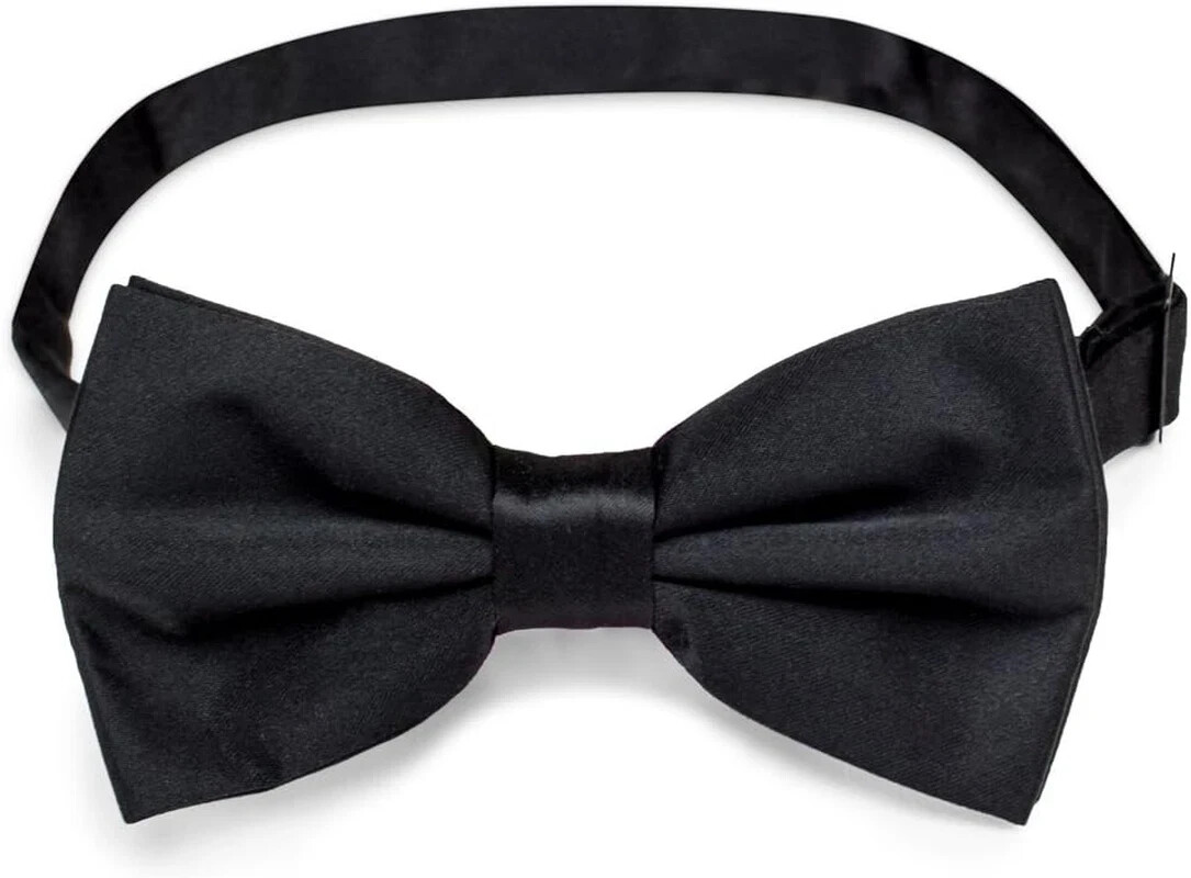 Men’s solid color clip-on ( with buckle ) bow tie hand made 10 colors
