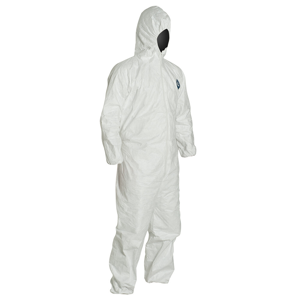Dupont TY127S TYVEK Disposable Protective Coverall Bunny Spray Suit W/Hood 25/CS