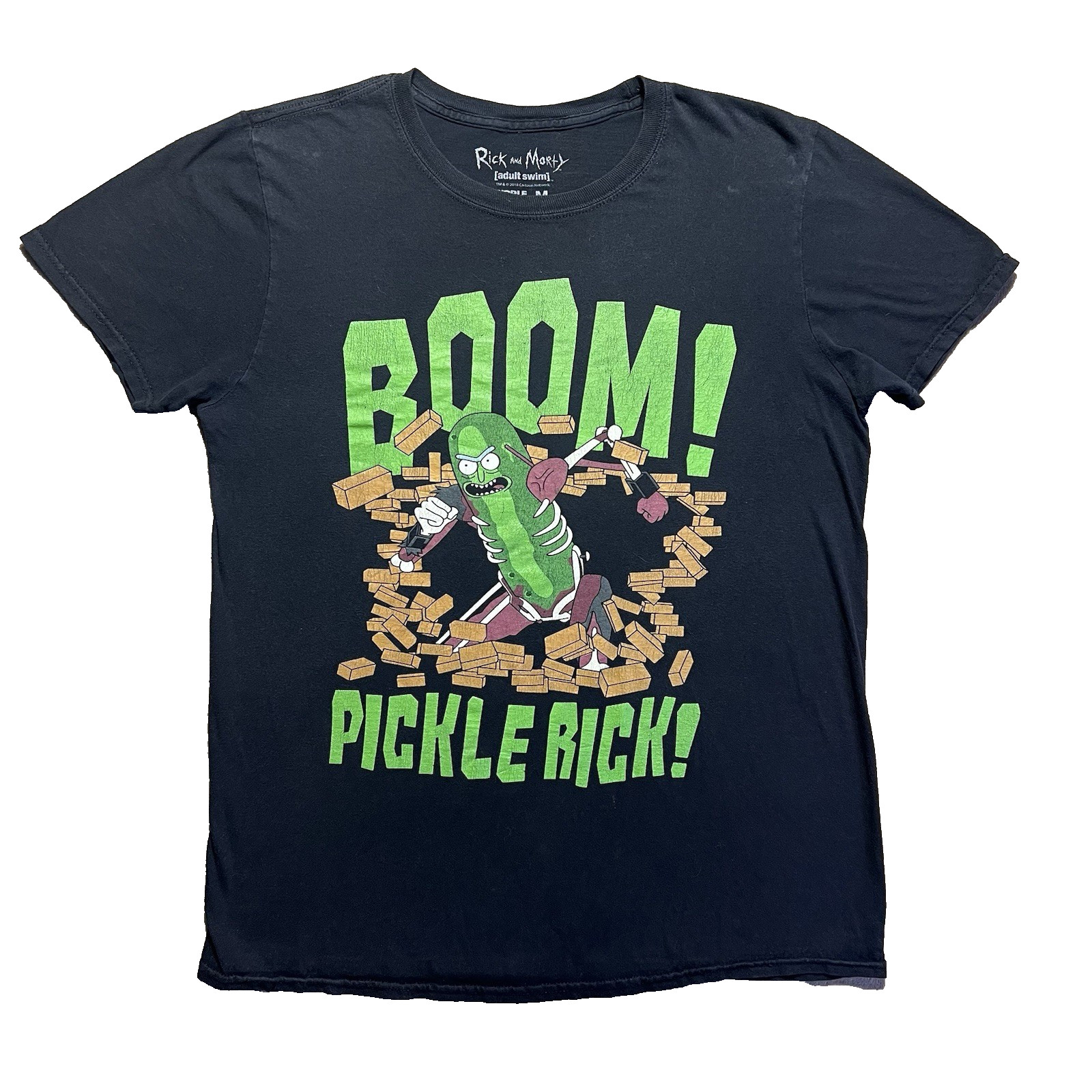 Rick and Morty T Shirt Mens M Pick Rick Adult Swim TV Show Graphic Cartoon Funny