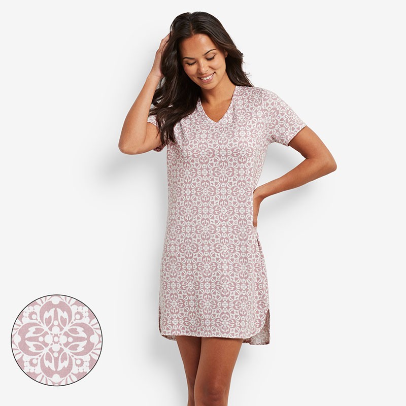 Printed Pima Cotton Women’s Nightgown