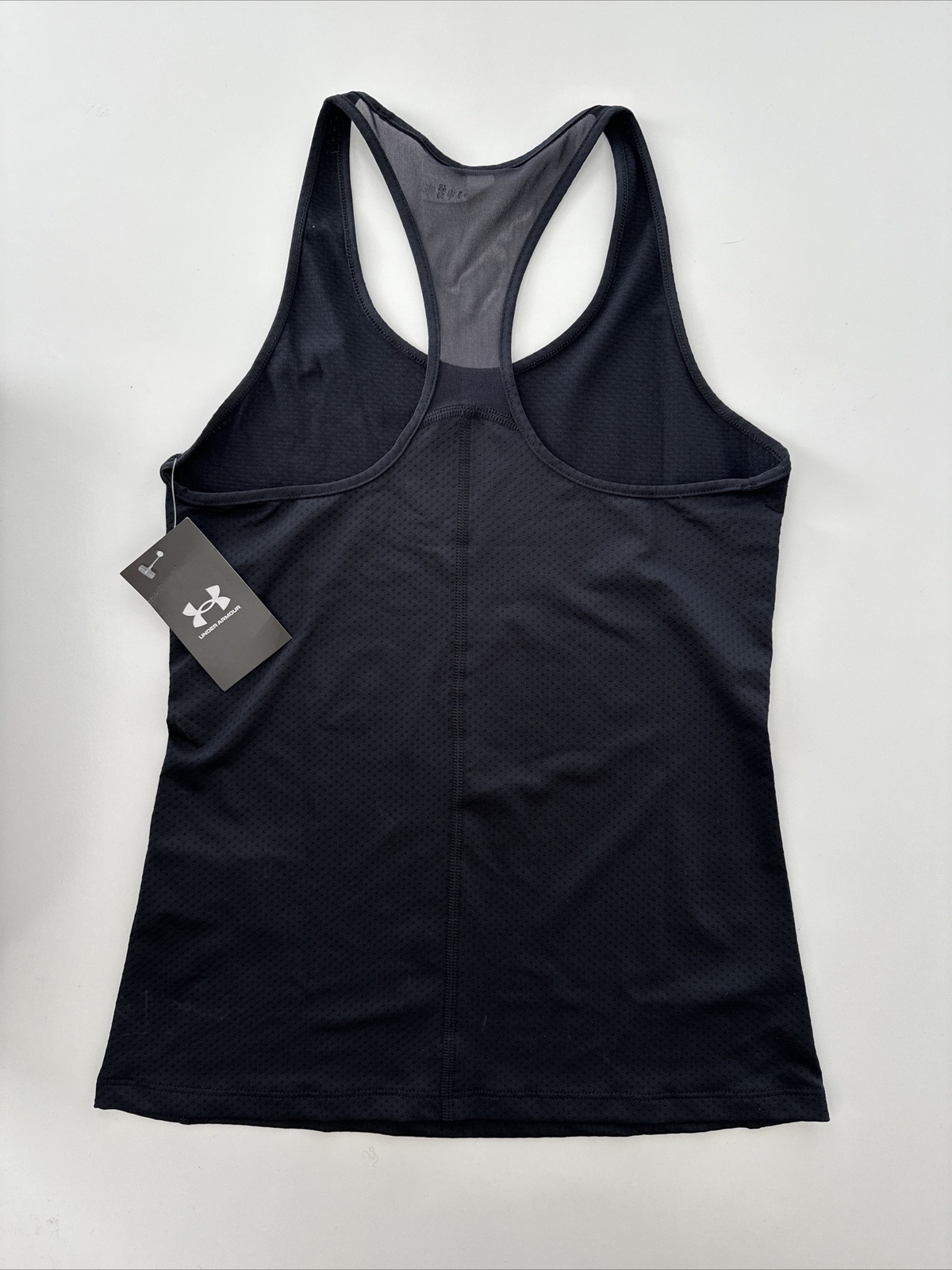 Women’s Under Armour HeatGear Racer Tank Top Size X-Small Black NEW