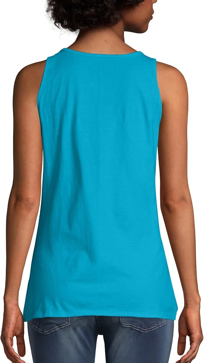Hanes Scoop Neck Tank Top Sleeveless Lightweight Essential Women