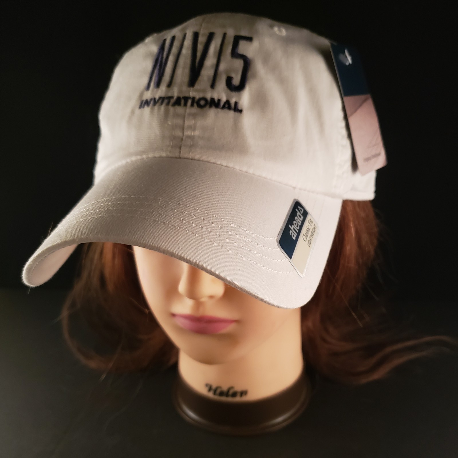 NV5 Golf Invitational AHEAD White Cap Hat NWT