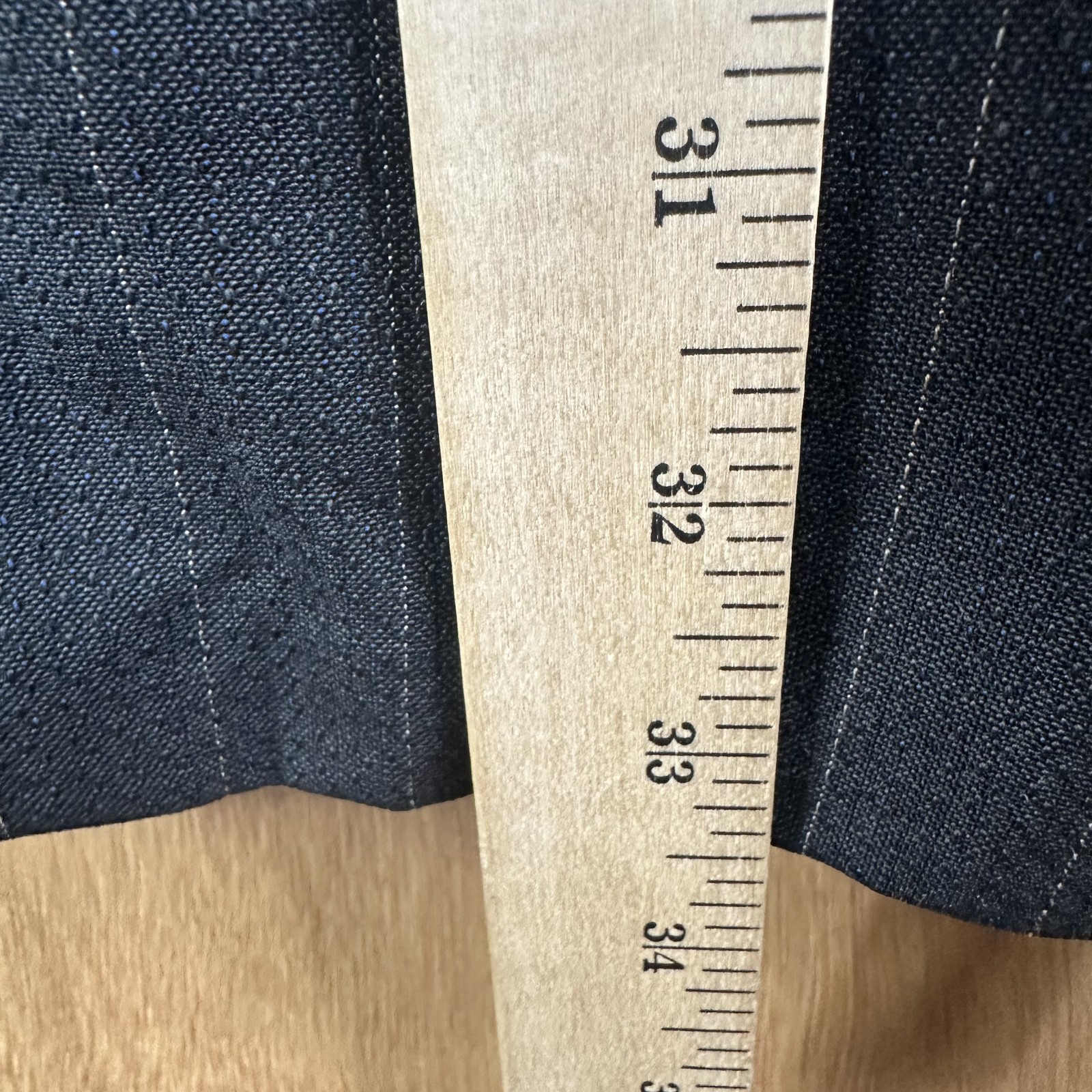 VTG Double Breasted Suit Mens 42R Gray Pinstripe Wool Pants 30×32 Canvased Retro