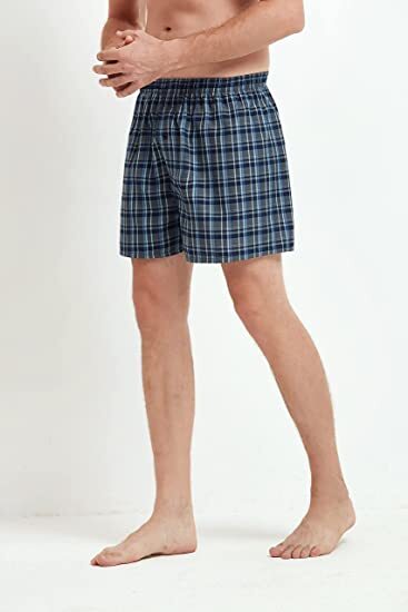 3-12 Pcs For Mens Boxer Shorts Underwear Trunk Plaid Classic Cotton Size M-2XL
