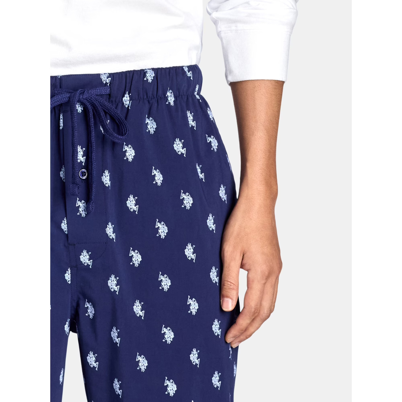 U.S. Polo Assn. SIZE 2XL 51 Men’s Two Pockets Machine Washable Pajamas, Blue NEW