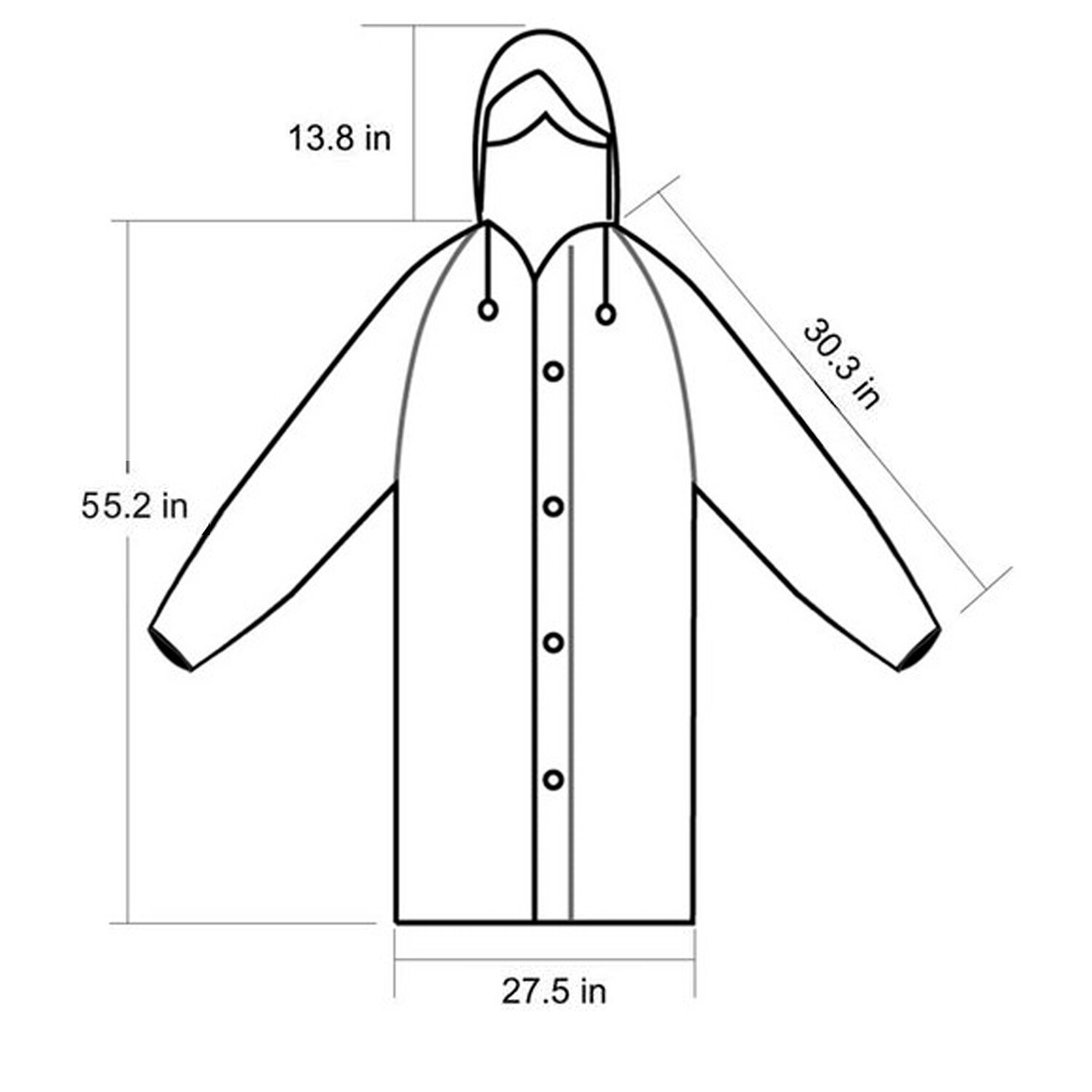 Women Men Adults Waterproof Jacket Raincoat Rain Coat Hooded Poncho Rainwear NEW