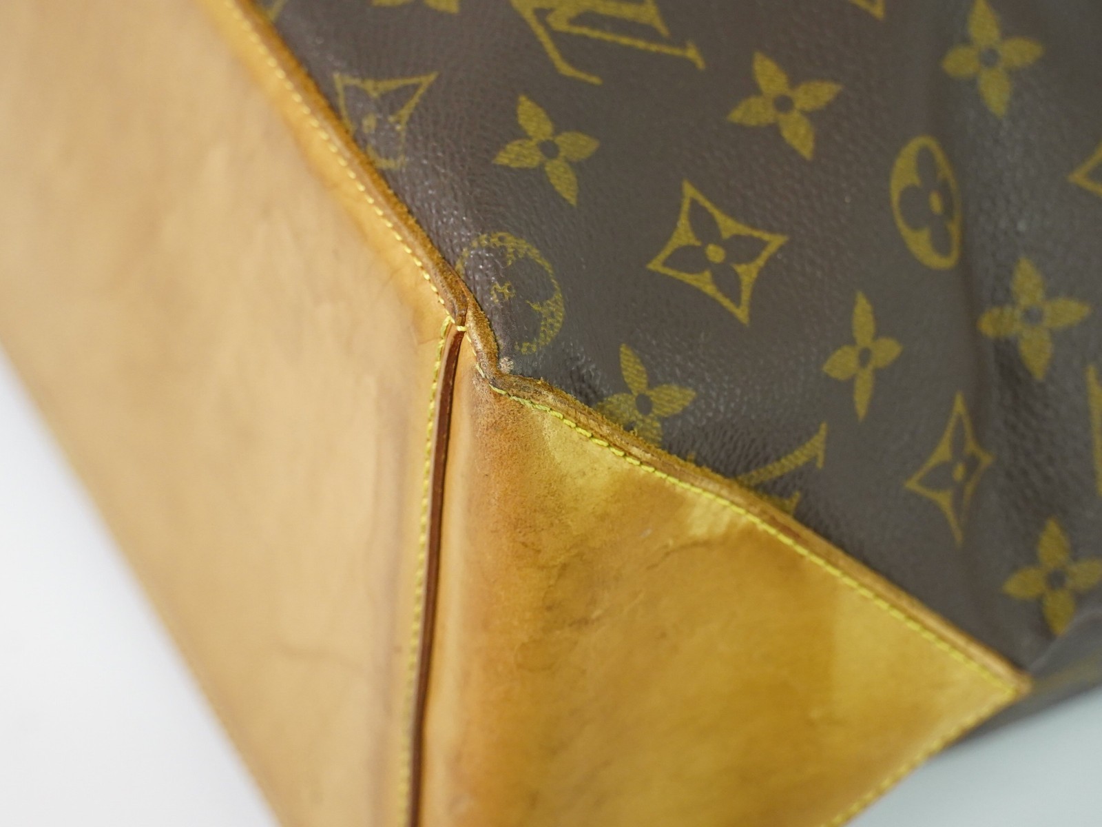 Louis Vuitton Cabas Mezzo M51151 Monogram Canvas Shoulder Tote Bag Brown