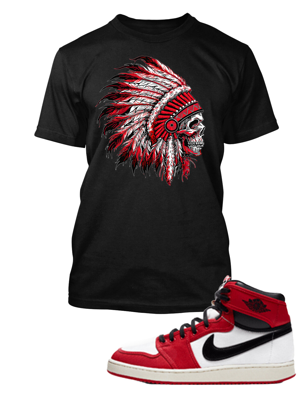 Spizike’s Chieftain Tee Shirt To Match Sneakers Graphic Street Wear Big Tall Sm