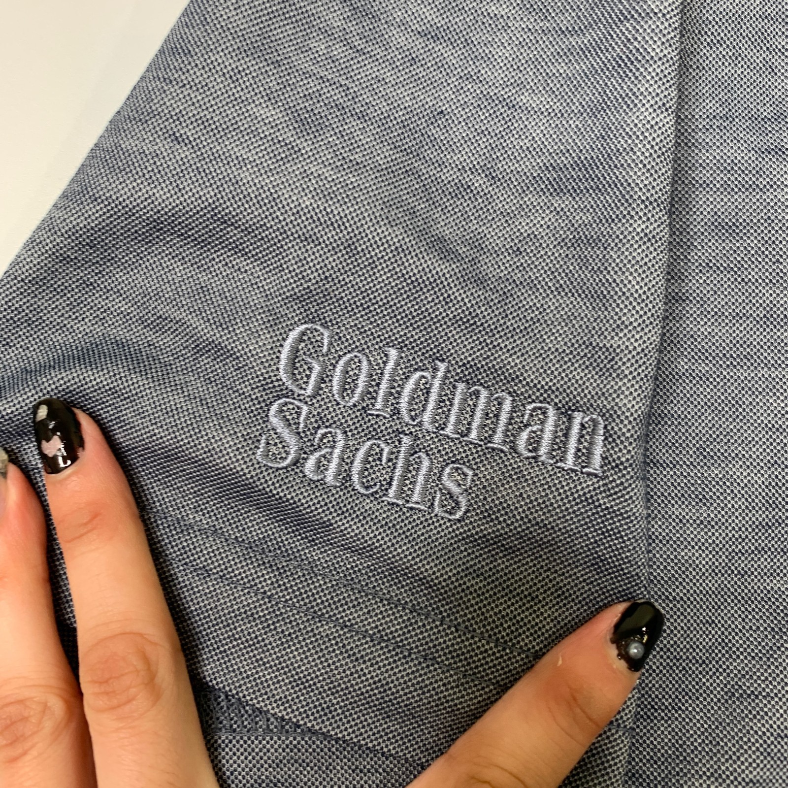 Travis Mathew Shirt Mens XL Extra Large Oceanside Heather Goldman Sachs Logo