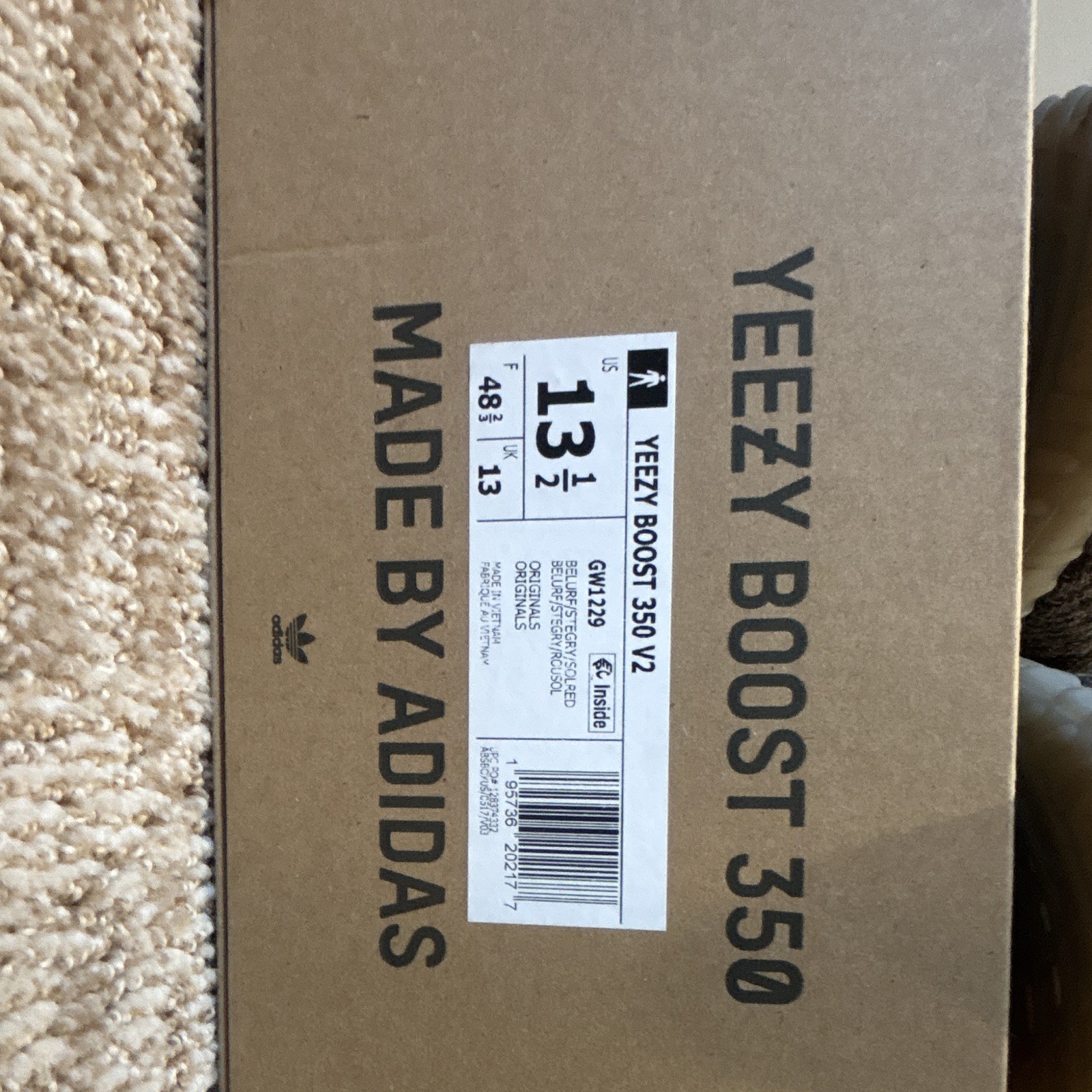 adidas Yeezy Boost 350 V2 Beluga Reflective Gray/Orange Primeknit GW1229