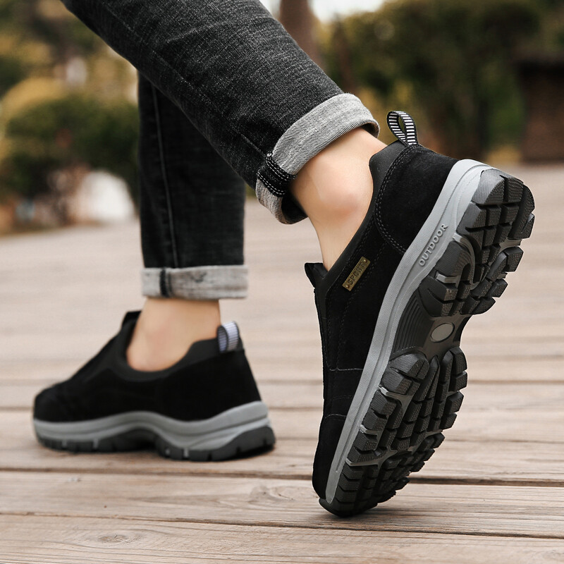 Outdoor Sports Shoes, Men Slip On Loafer Casual Walking Sneakers