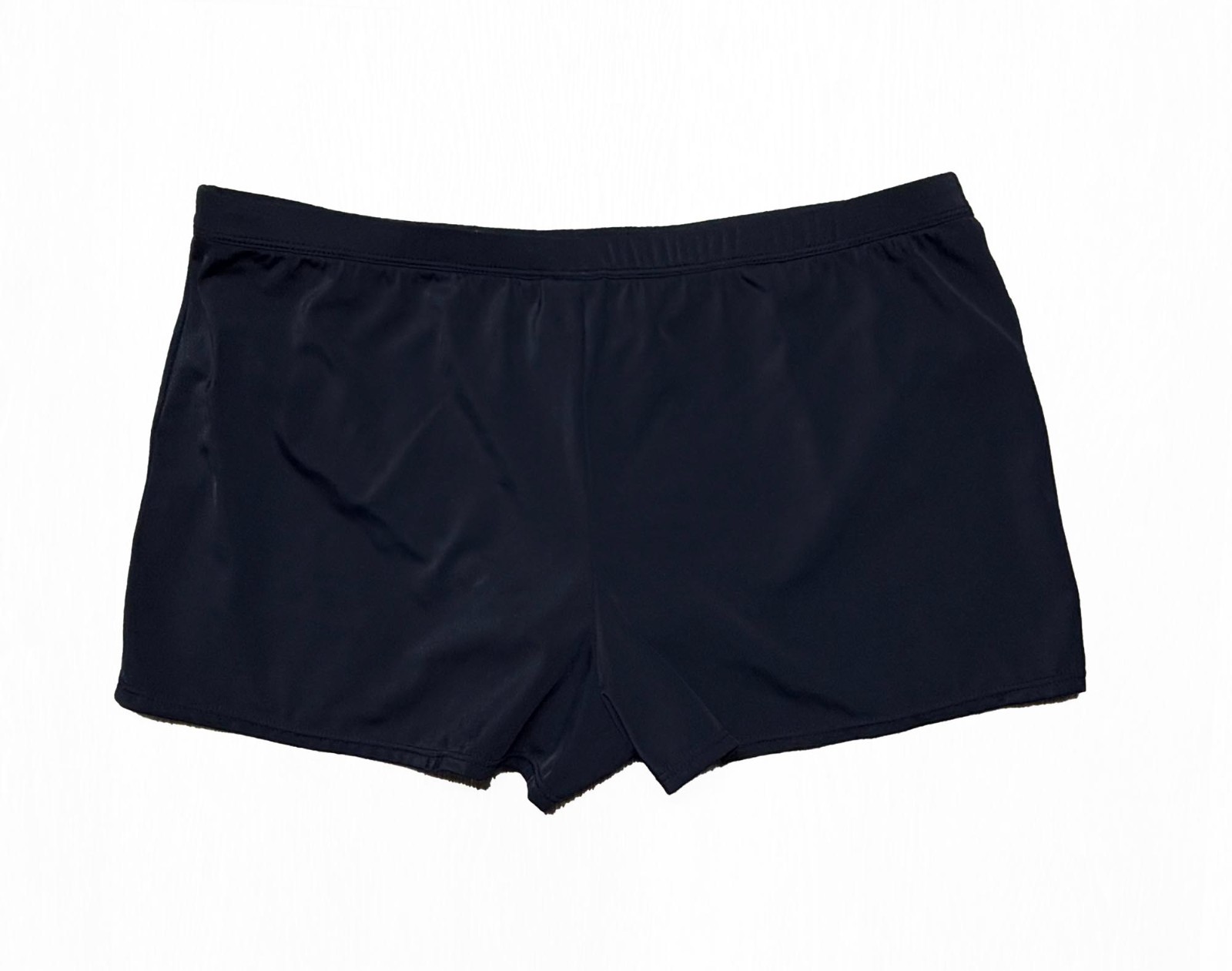 Womens NIKE Sz L Black Elasticized Waist 2″ Volleyball Athletic Shorts + Liner