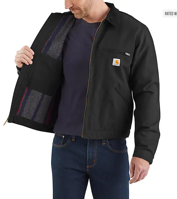FLASHSALE Carhartt Men’s Iconic J01 Duck Detroit Jacket Regular Fast Ship