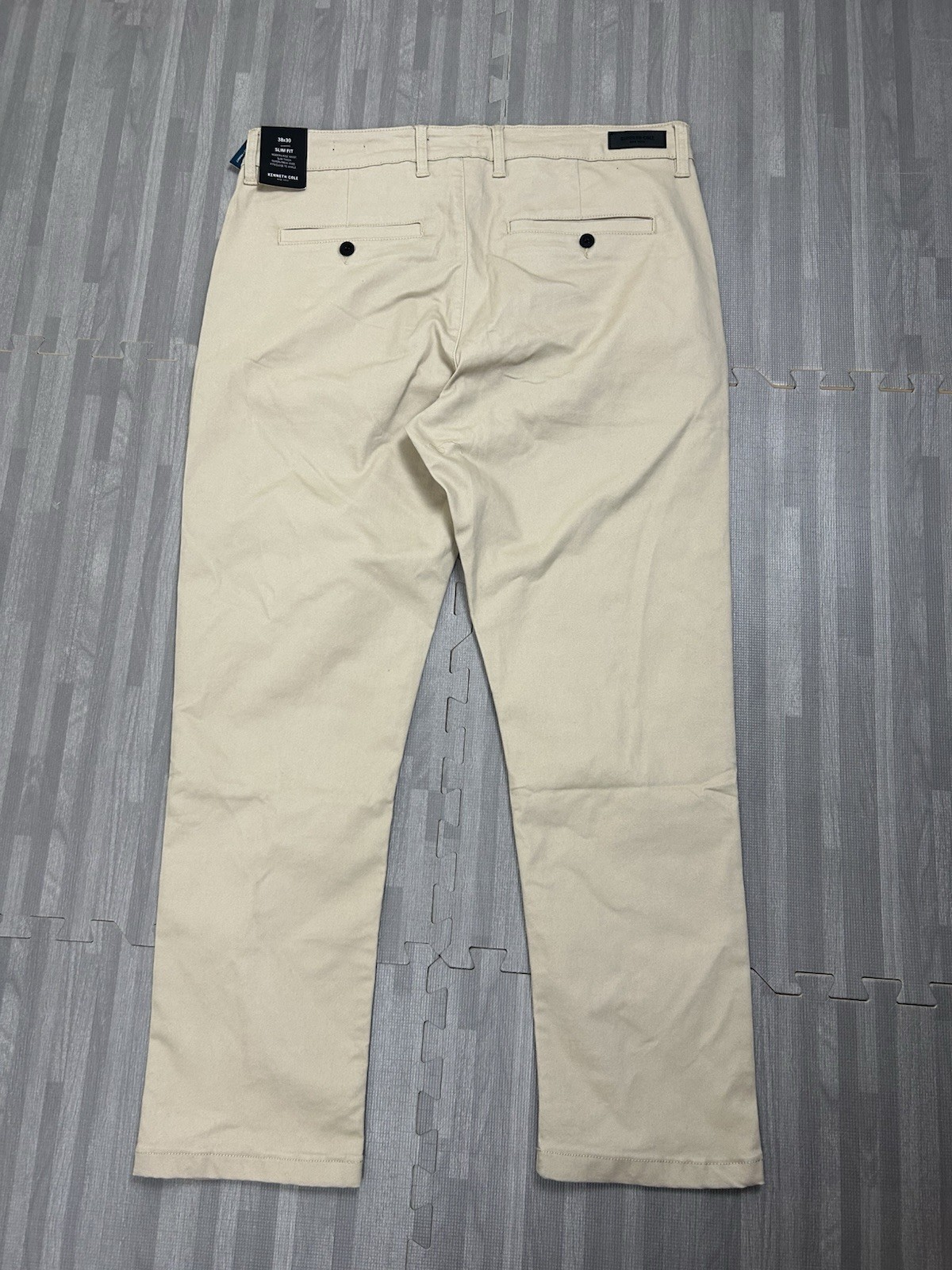 Kenneth Cole Tehnicole Chino Pants Mens Size 38 x 30 Tan “Today is Your Day” $69