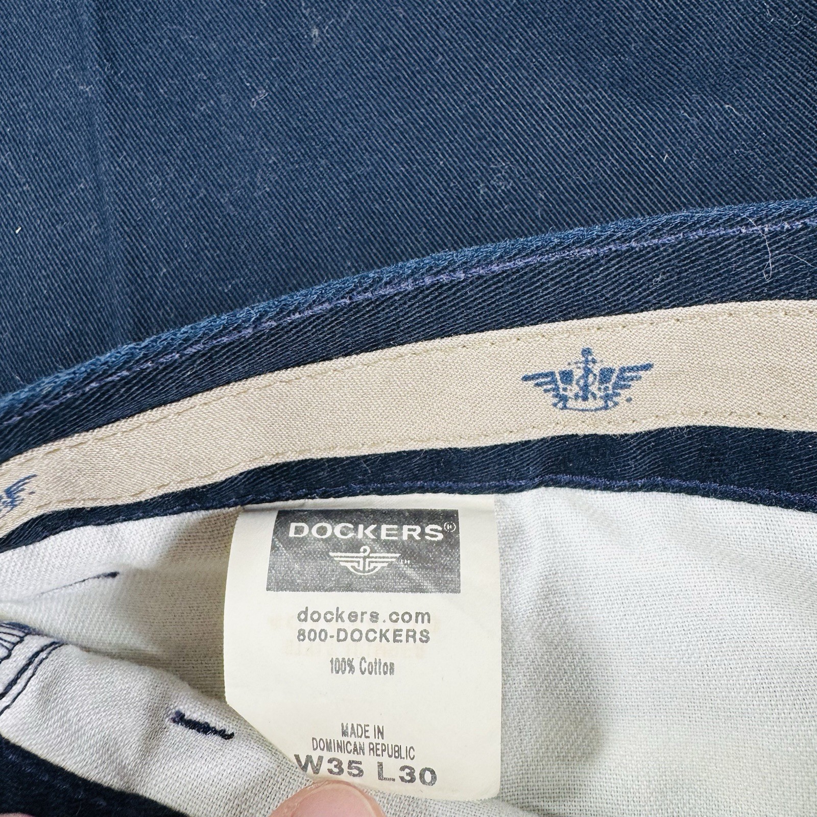 Dockers Dress Pants Navy Blue Pleated Men’s Size 35×30