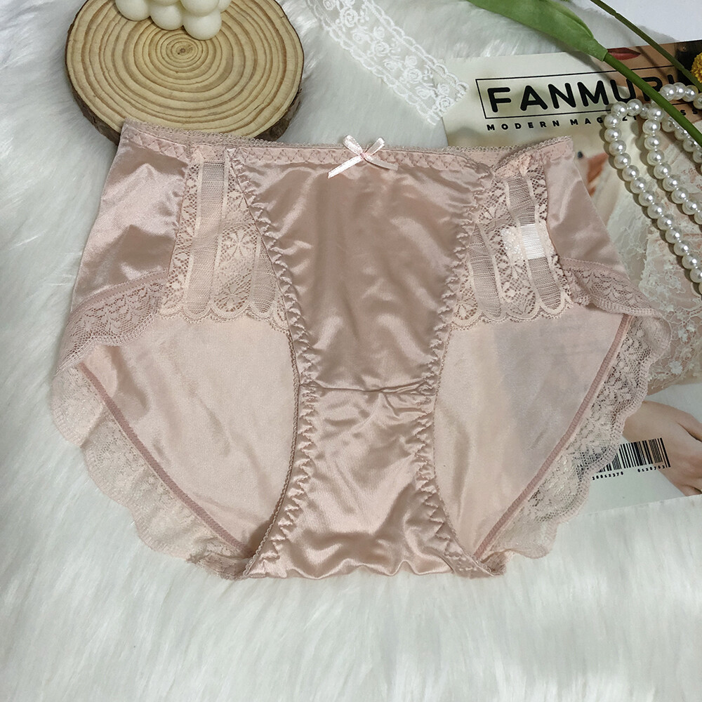 5 Pcs Women Girls Sexy Satin Panties French Fashion Underwear Briefs Lingeries