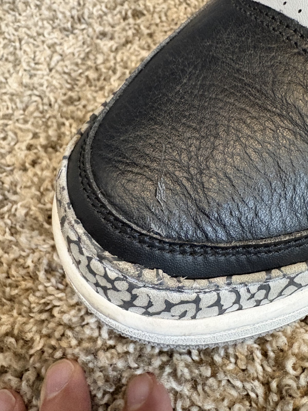 Air Jordan 3 Retro Black Cement 2018 Men’s Size 12 – Used Good Condition – OG