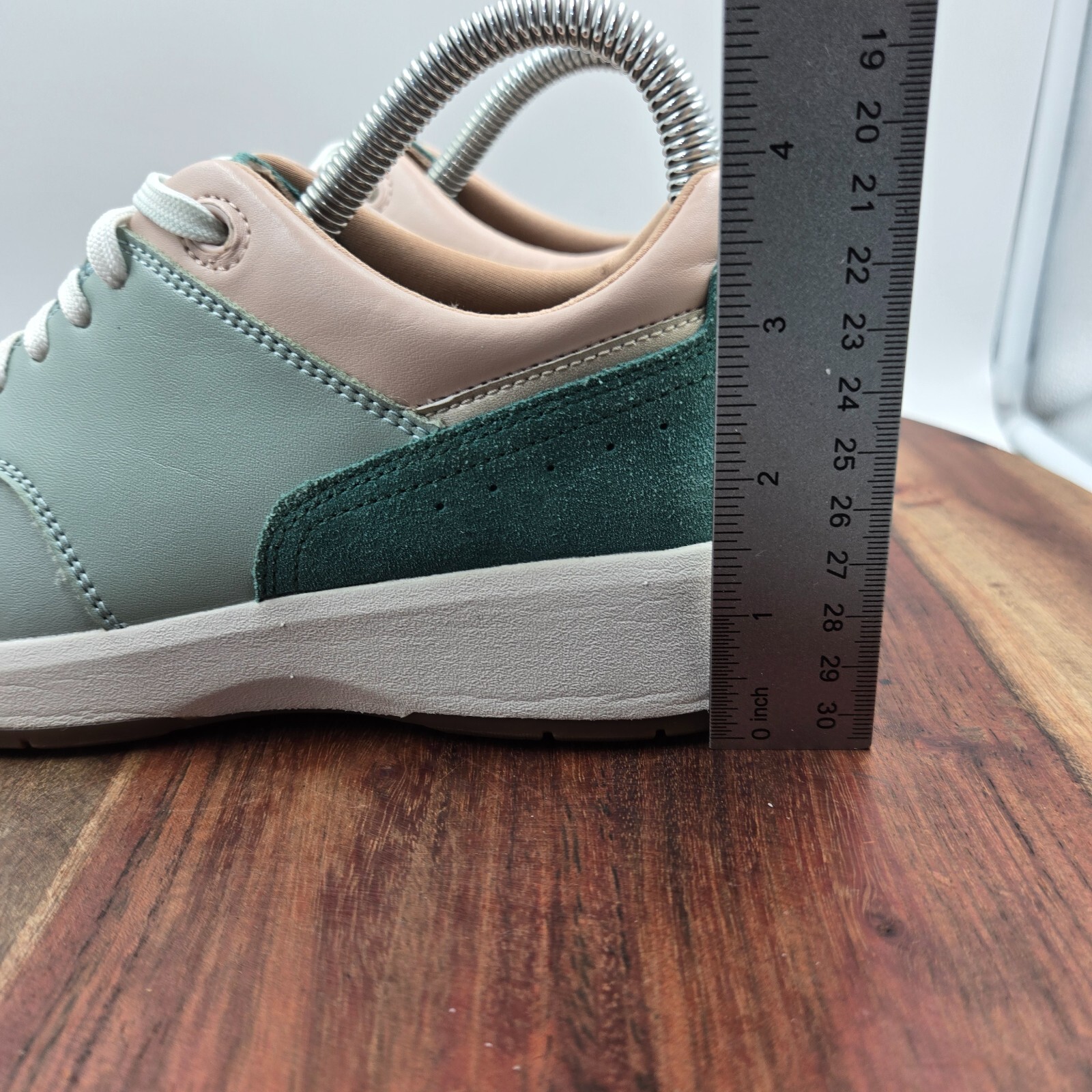 Rockport Trustride Shoes Women’s 5W Wide Green Pink Leather Comfort Sneakers