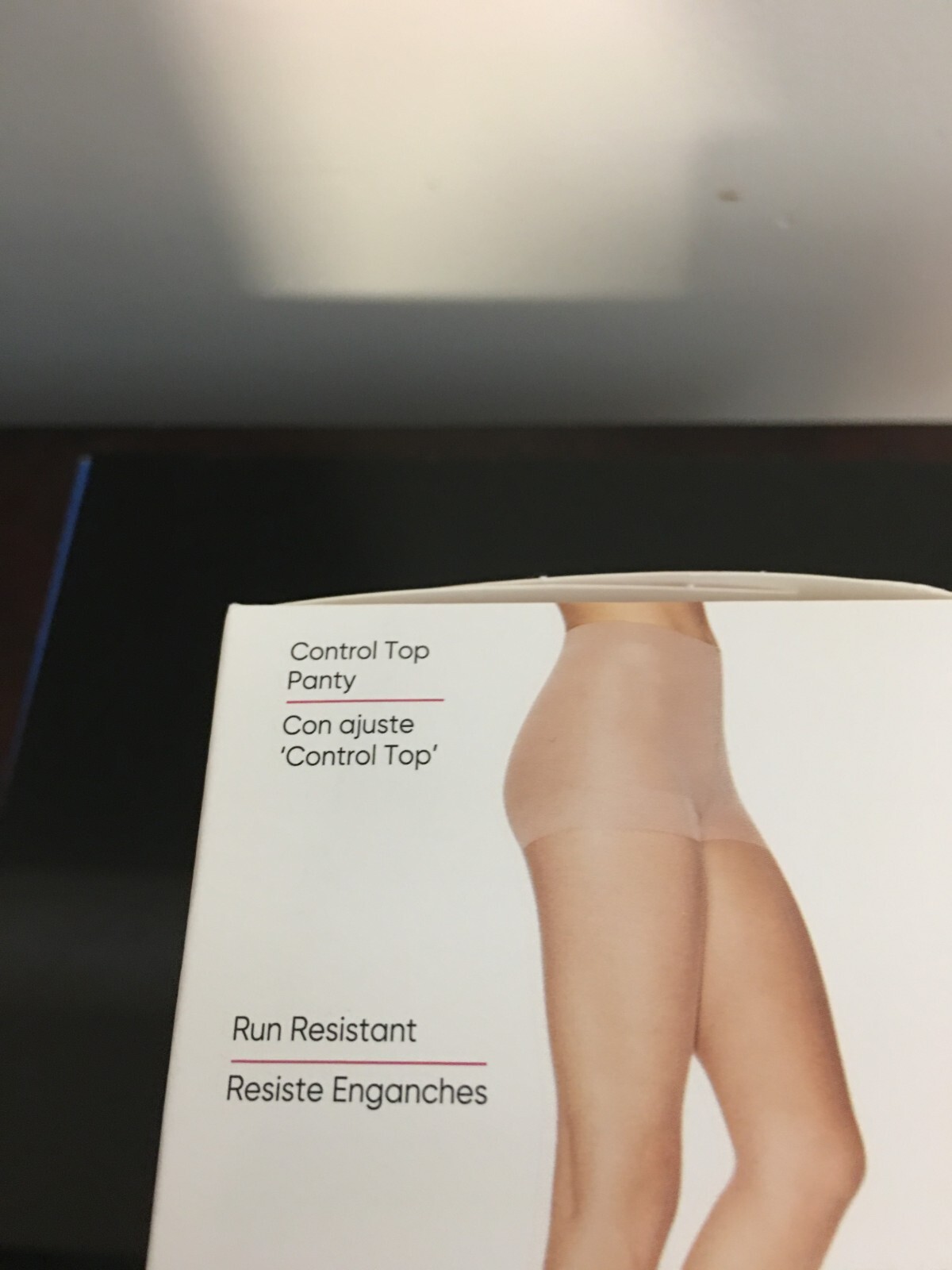 SIZE Q NUDE L’EGGS SILKEN MIST SILKY SHEER LEG CONTROL TOP SHEER TOE TIGHTS 2PK
