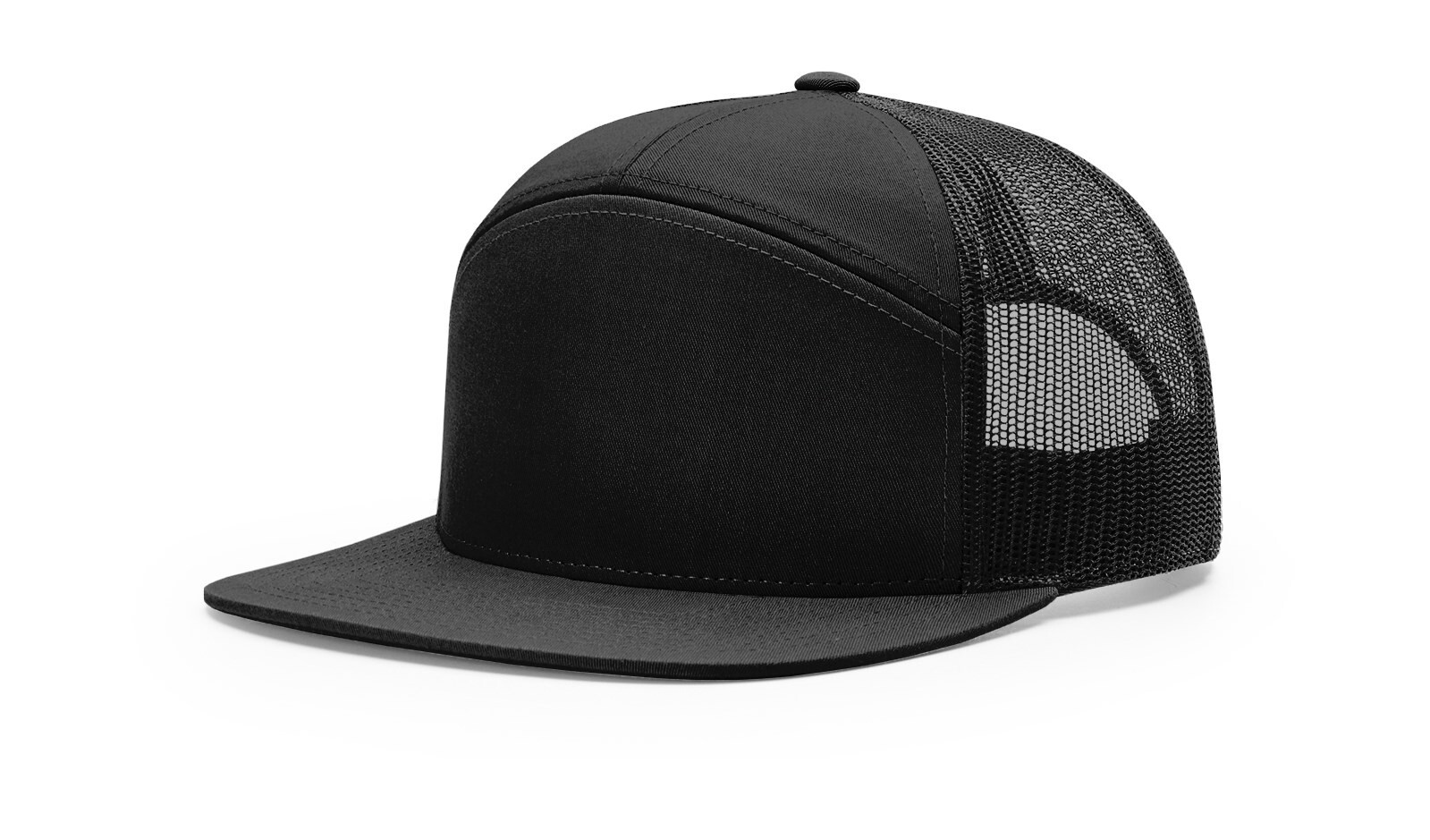 Richardson 7 Panel Trucker Hat 168 Adjustable Snapback Hi-Pro Mesh Cap OSFM
