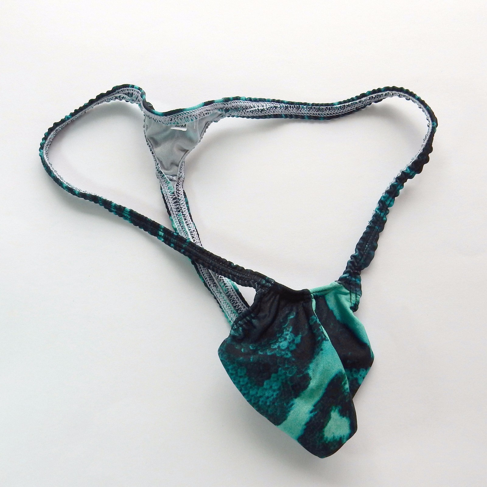 K403 P String Thong Grape Smugglers Contoured Pouch Multiple prints Swim Fabric