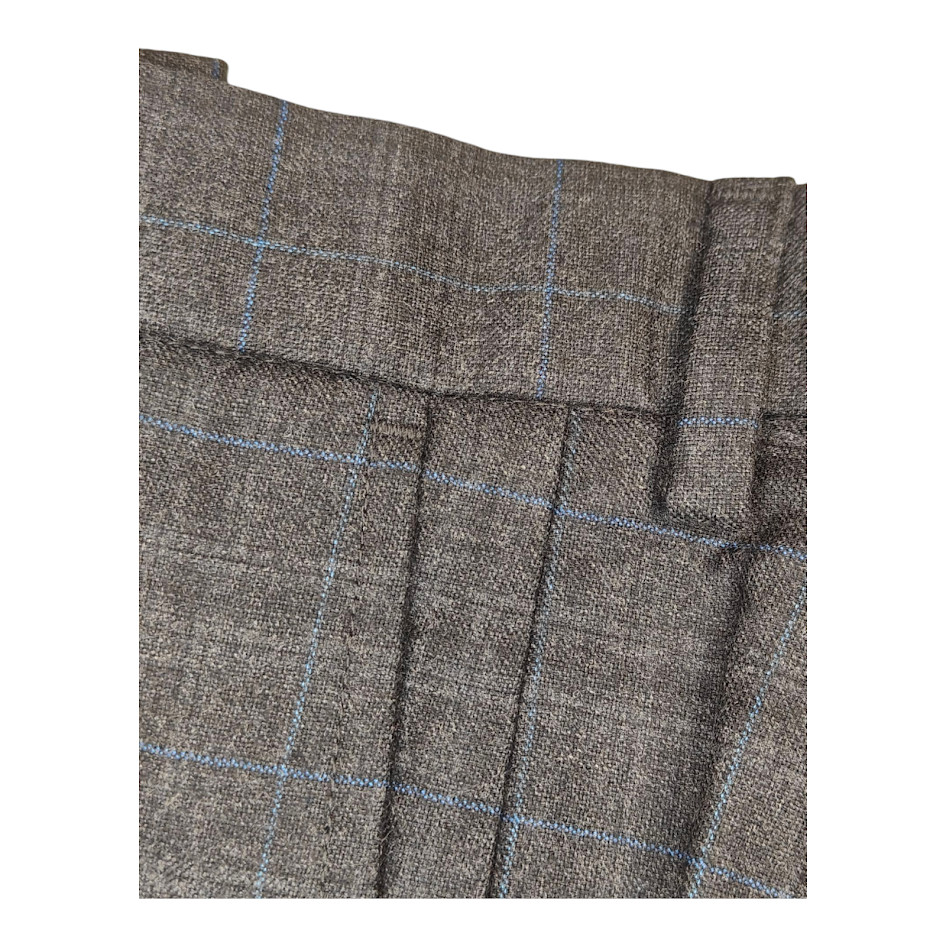 Banana Republic Slim Performance Dress Pant – Grey With Blue Stripes