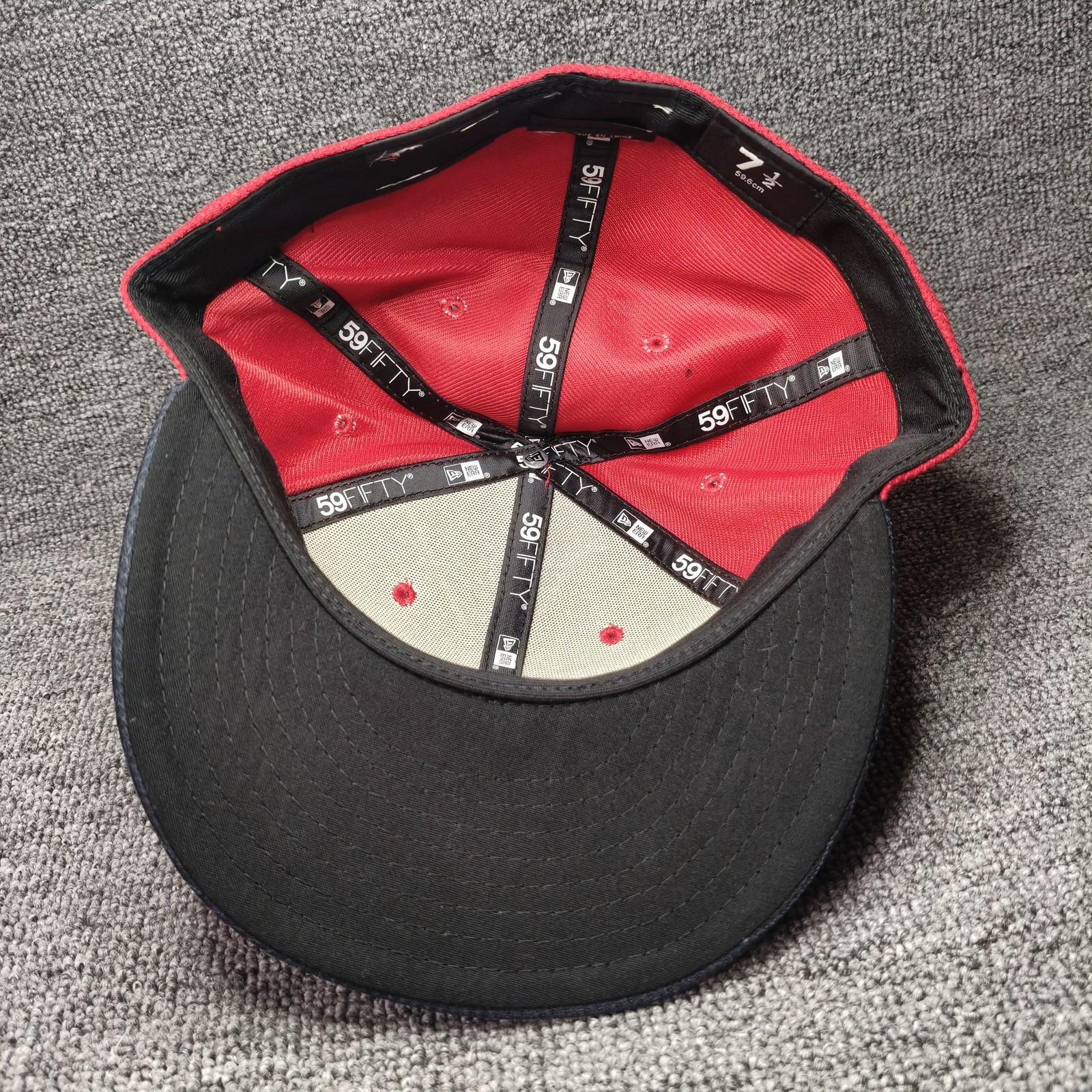 New Era Minor League Baseball 59FIFTY Fitted Red Black Hat 7 1 2