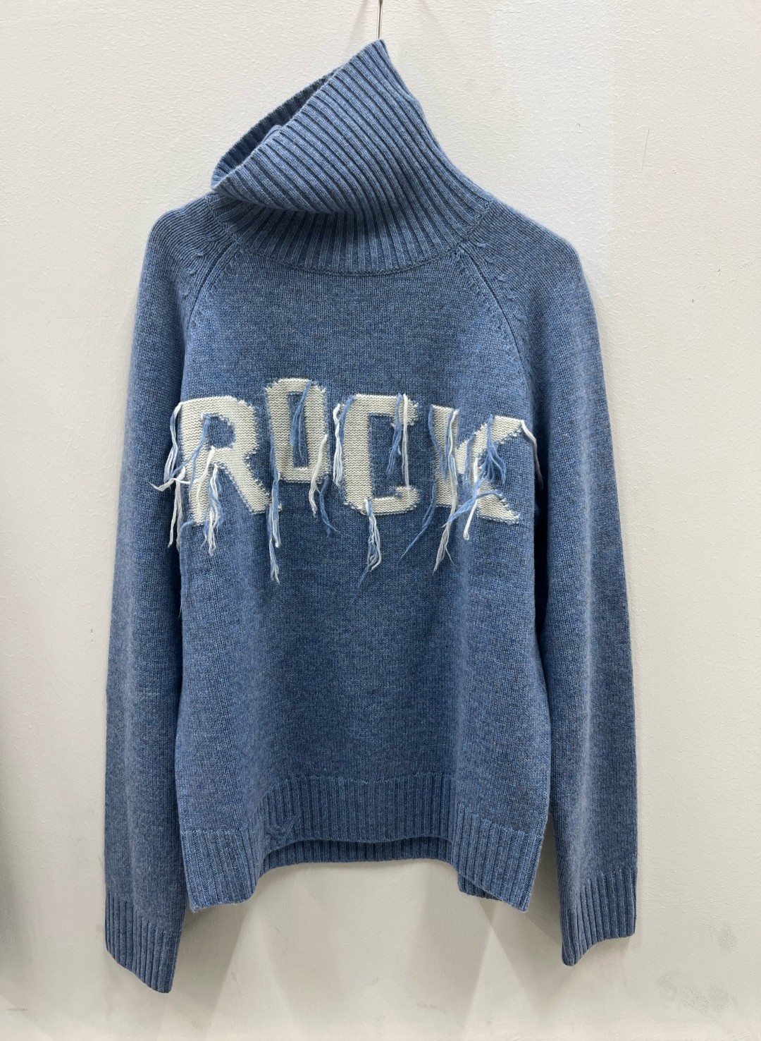 2025 NEW Women Zadig & Voltaire ROCK High Neck Cashmere Wool Knitted Sweater SML