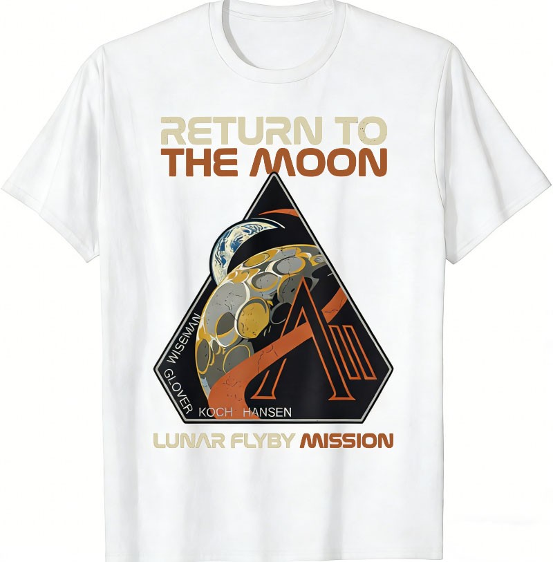 Vintage Artemis II Return to The Moon Mission Patch 2026 Gift Unisex T-Shirt