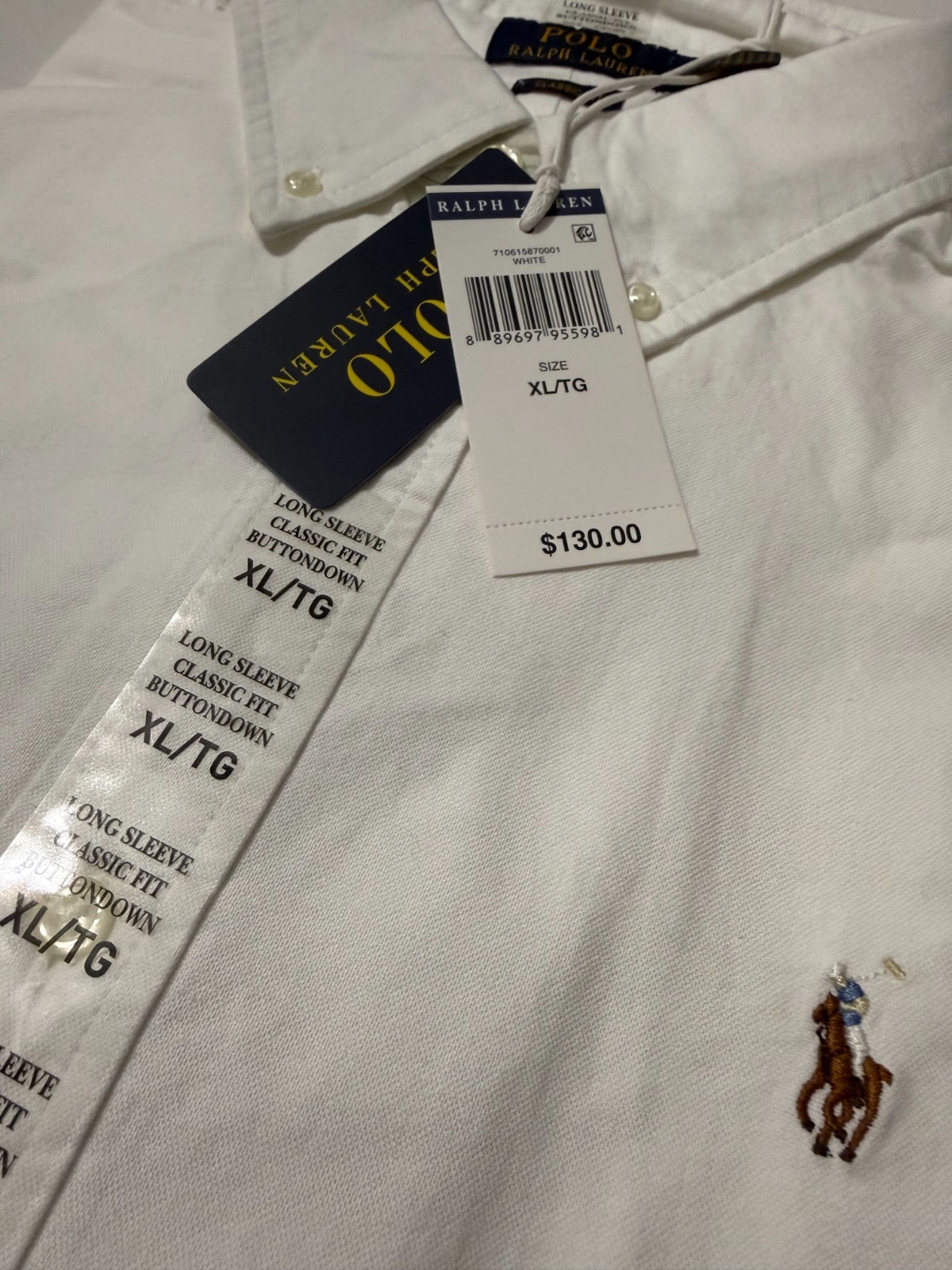 Polo Ralph Lauren The Iconic Oxford Shirt Classic Fit – Retail $130