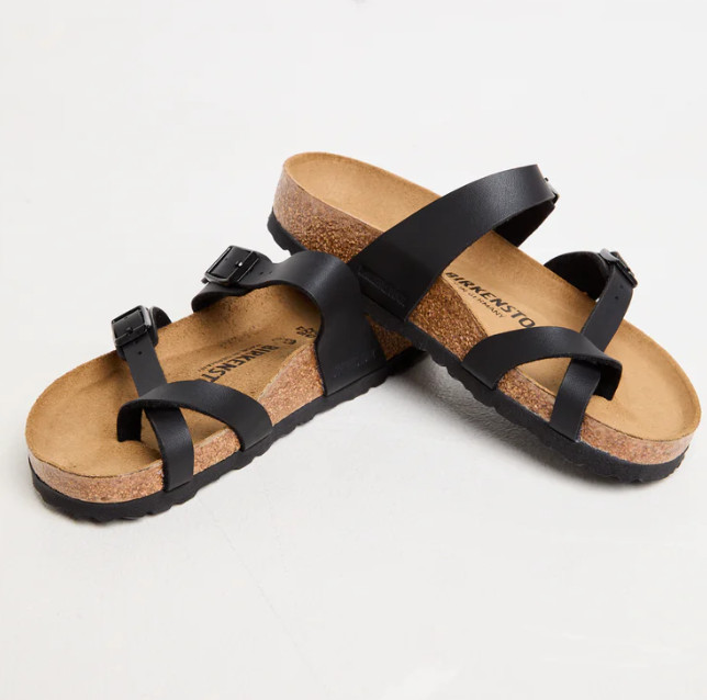New Birkenstock Mayari Black Birko-Flor Sandals Women’s-Regular/Wide EU 37-41