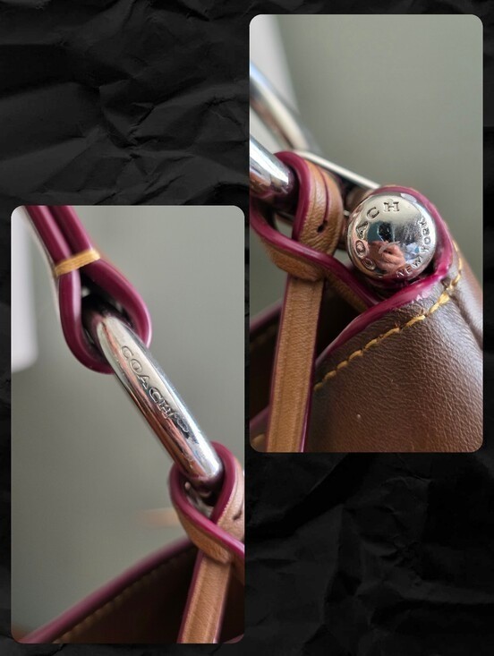 Coach F37905 Nomad Hobo Burnished Tan Glovetanned Leather Shoulder Bag