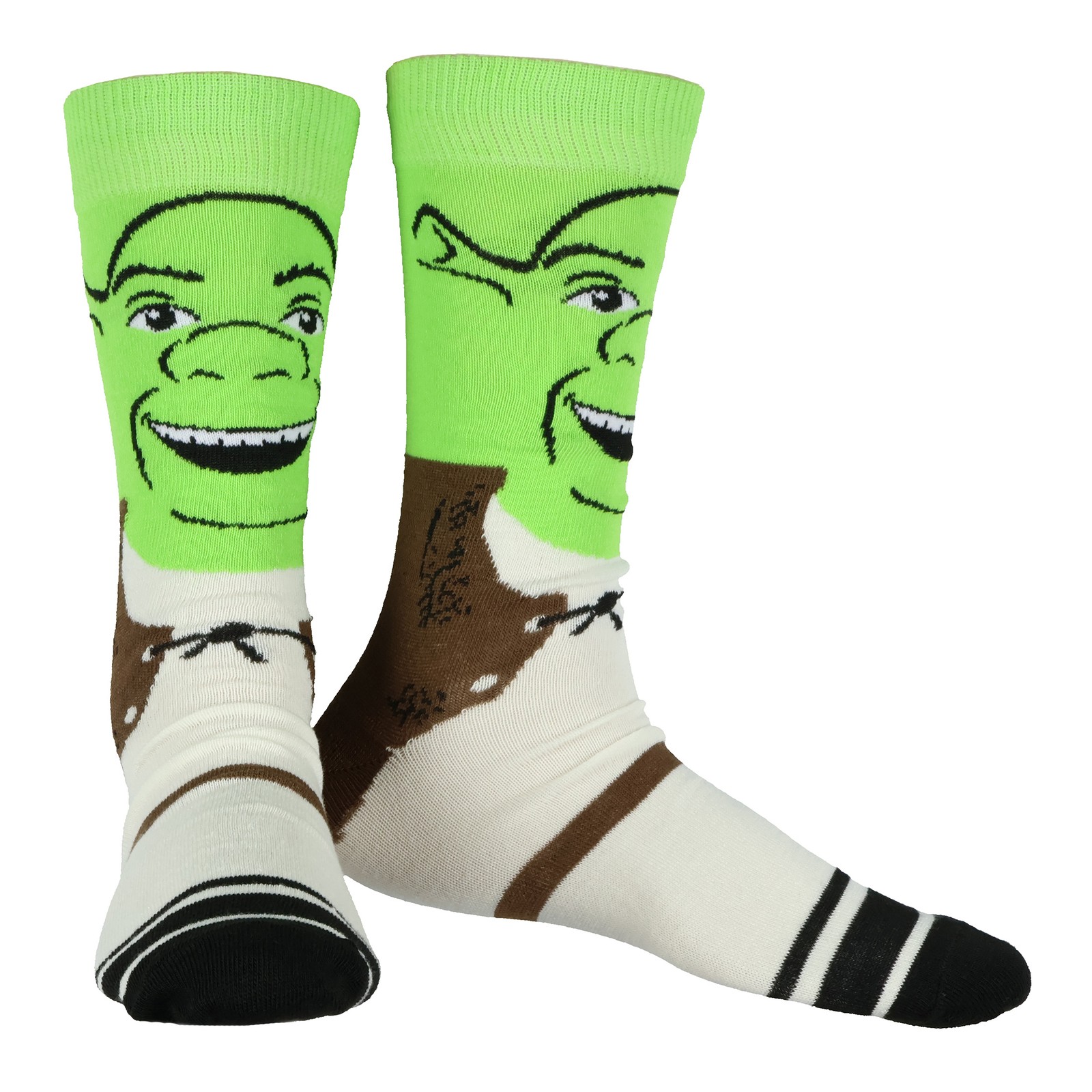 Dreamworks Shrek Socks Men’s Character Face Designs 5-Pair Crew Socks