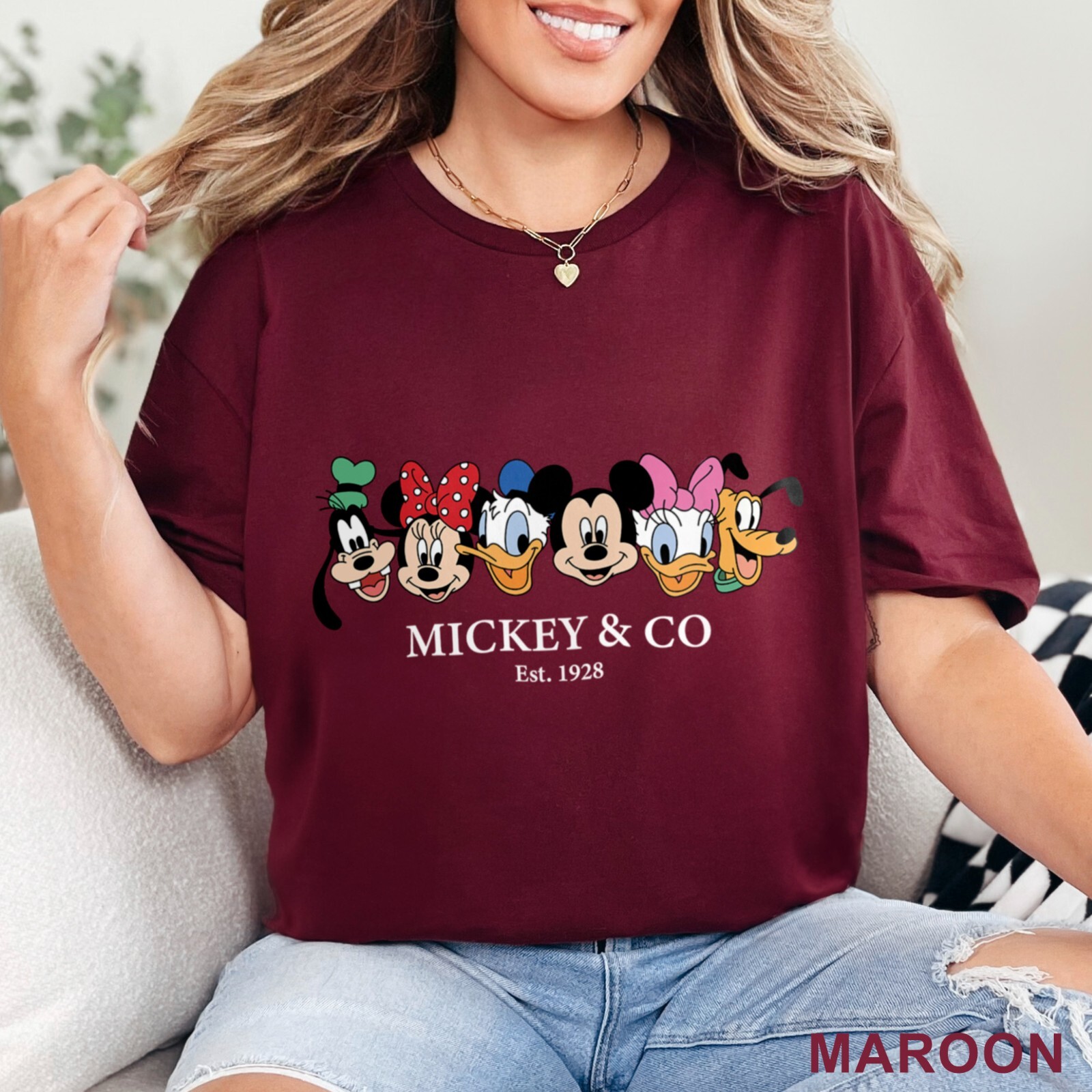 Vintage Mickey & Co 1928 Shirt, Mickey And Friends Shirt, Disneyland Tee, 202787