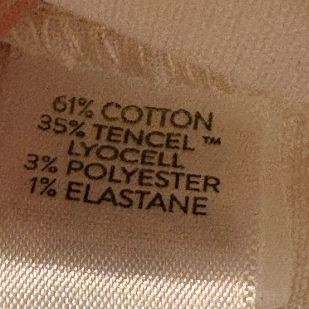 J. Jill Denim Natural Cotton Blend Modern Slim Bootcut Raw Hem Jeans WOMENS 14