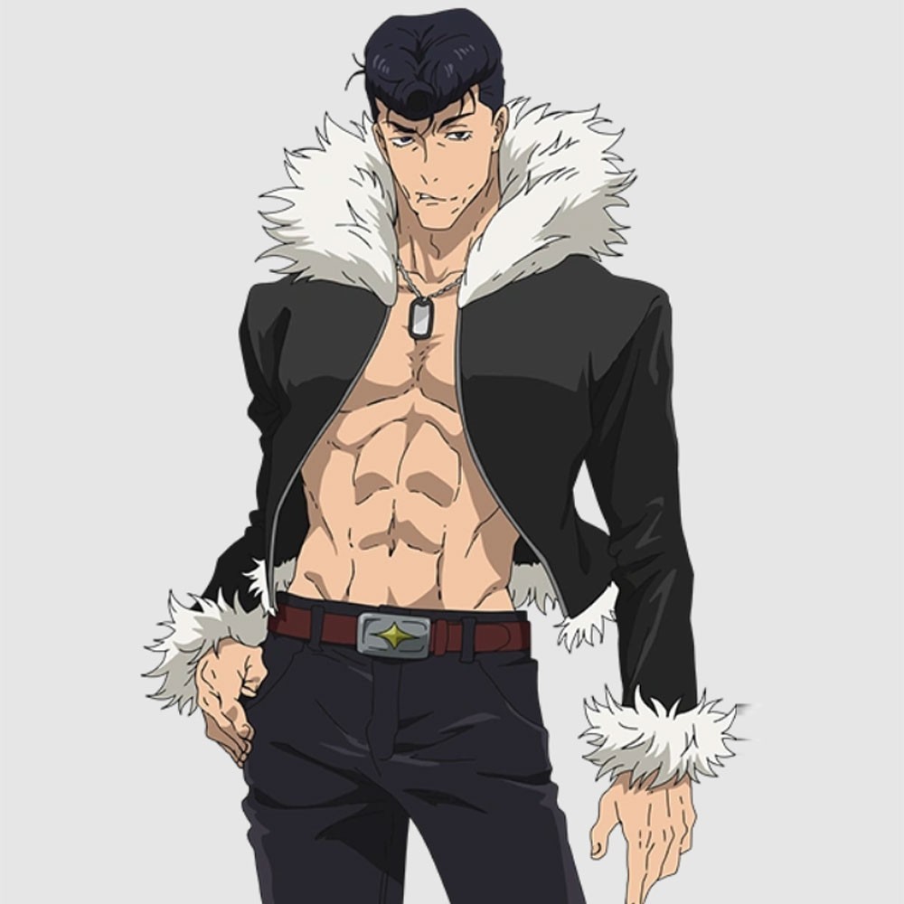 Handmade Jujutsu Kaisen S03 Ryu Ishigori Black Leather Jacket for Men and Women
