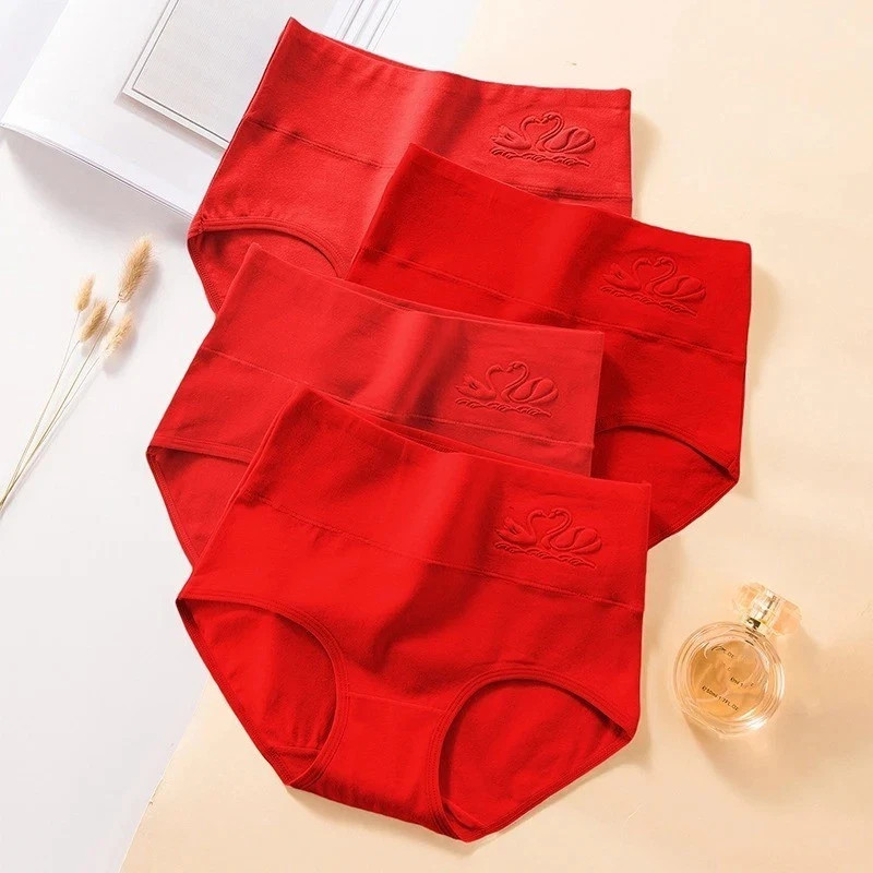 Women 5Pcs Fluxe Incontinence Underwear Leak-Proof Panties Cotton Brief Washable
