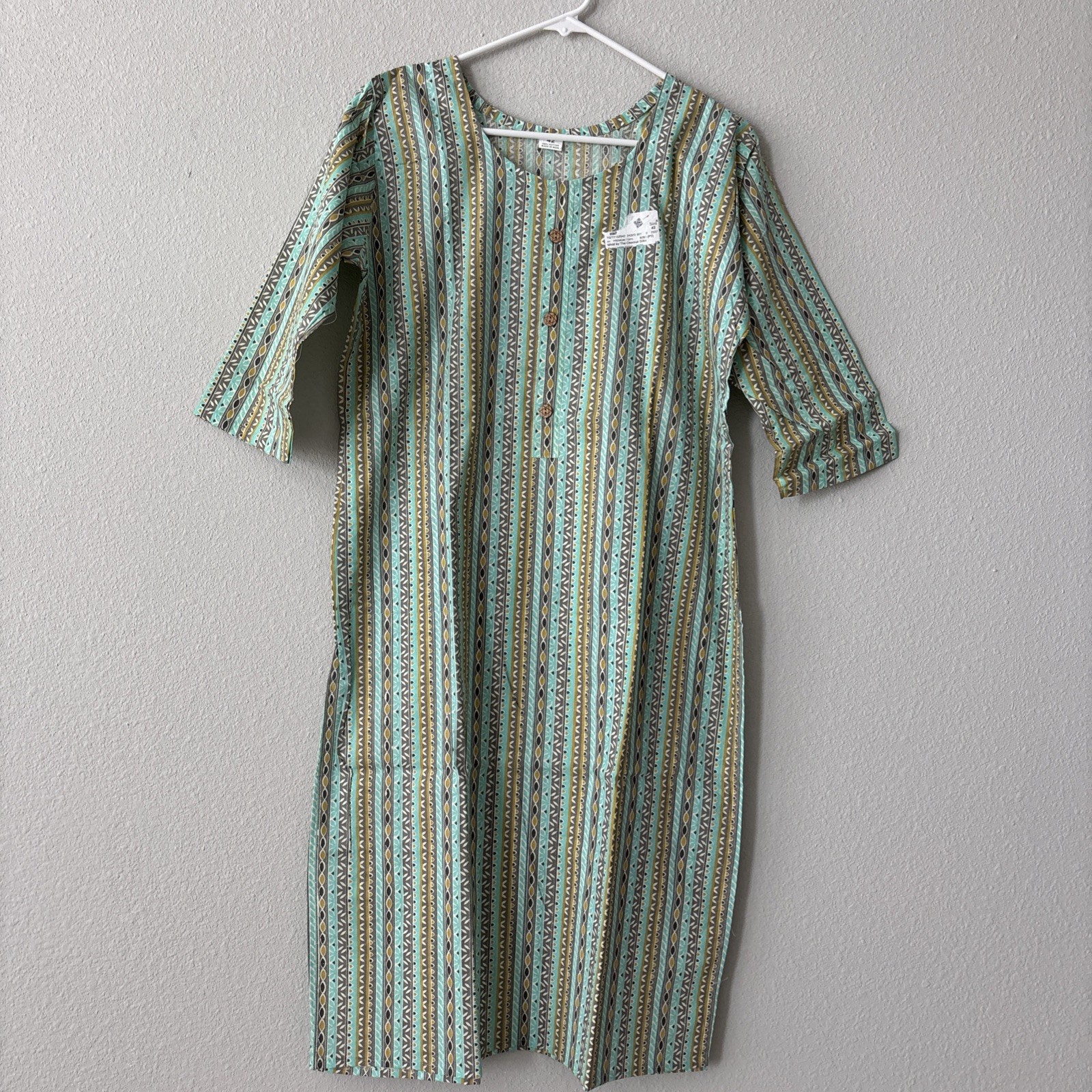 Aqua Green Cotton Premium Kurti