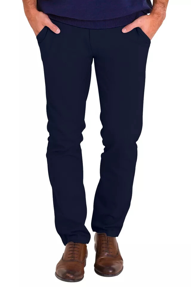 Mens Chino Stretch Pants Slim Fit Casual Cotton Skinny Trouser Dress Pants 30-40