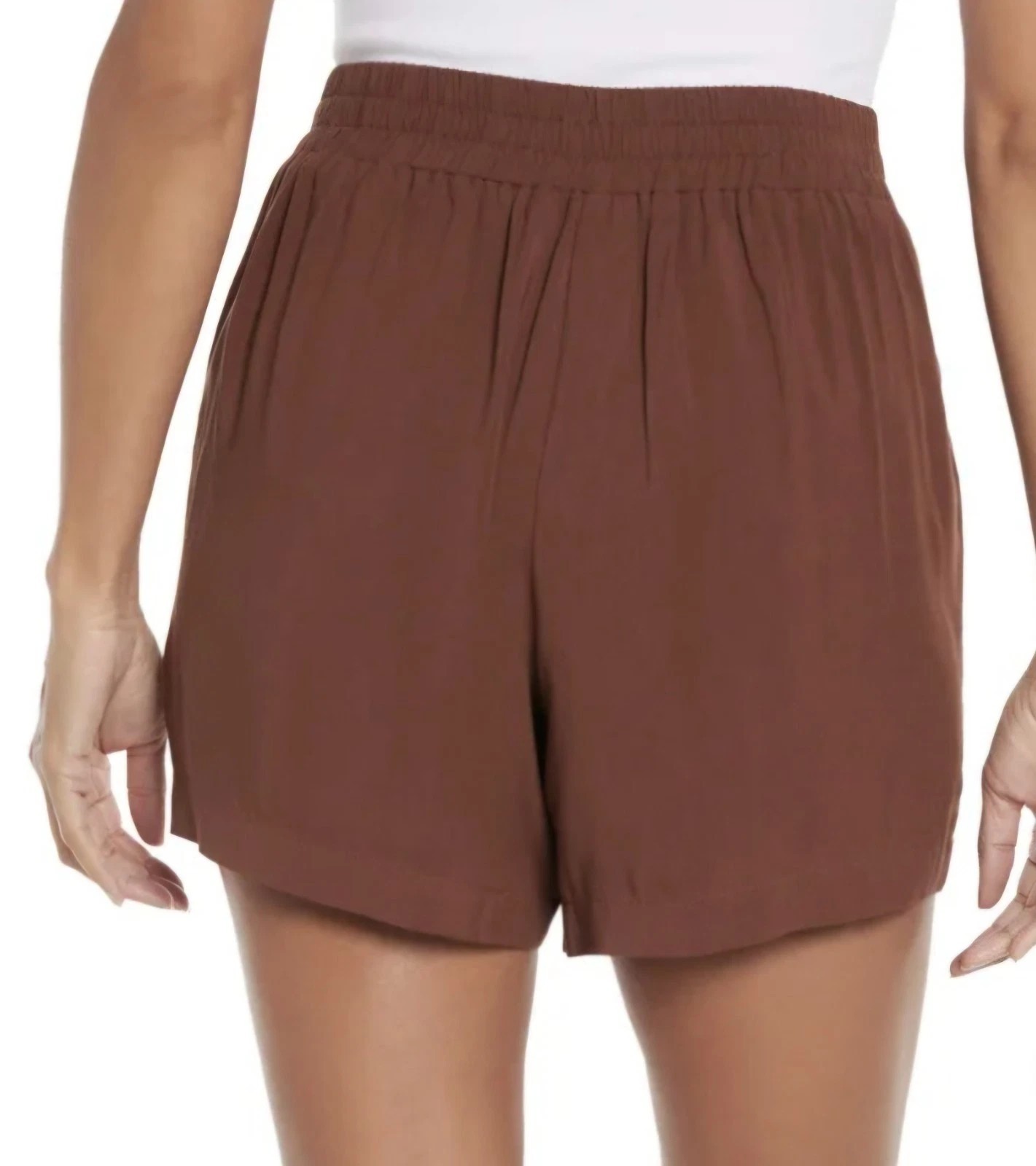 Wildfox Womens Lightweight Relaxed Fit Pull-On Shorts Multicolor Pockets