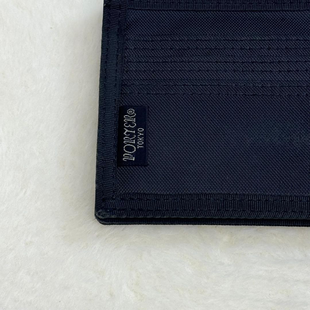 Porter Heat Bifold Wallet Compact Black Durable Material Used Condition