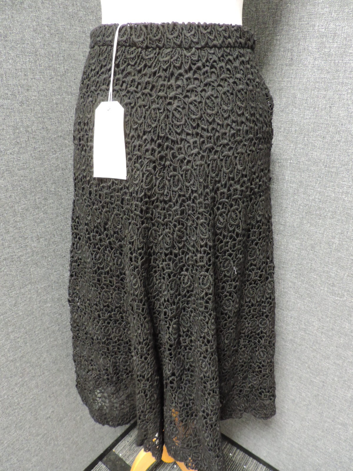 Toast Lace Skirt Black UK 8 RRP £155 LN121 MM 16