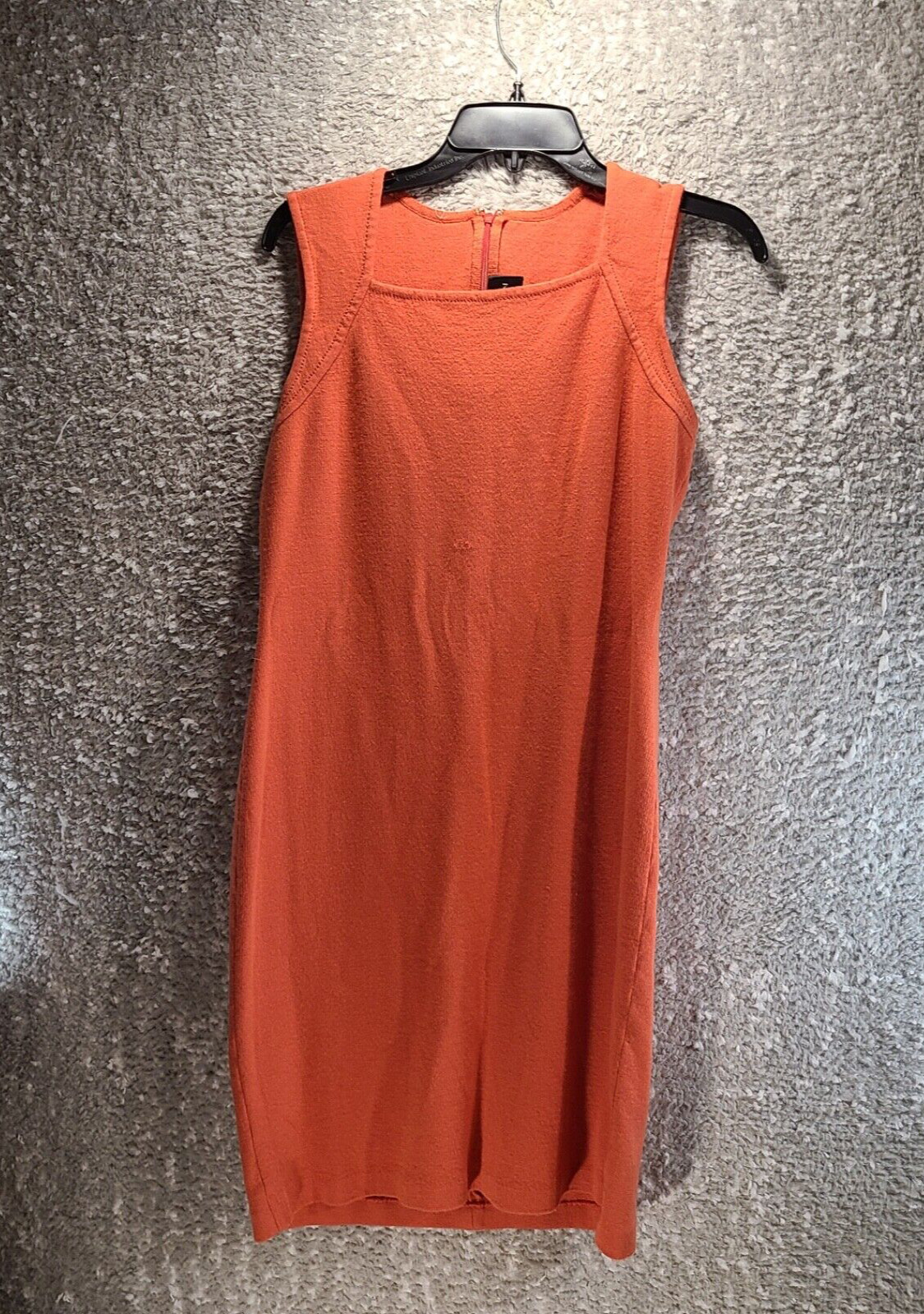 St. JohnWool Blend Square Neck Sheath Dress 10 Back Zip Old Money Academia
